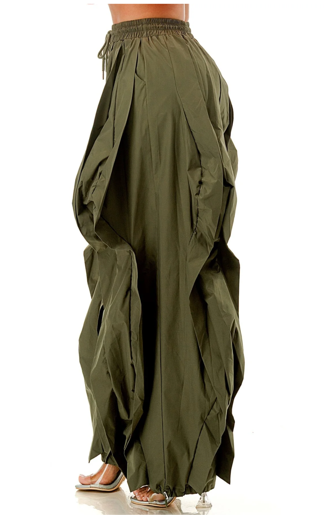 No Drama Ruffle Drawstring Jogger Pants