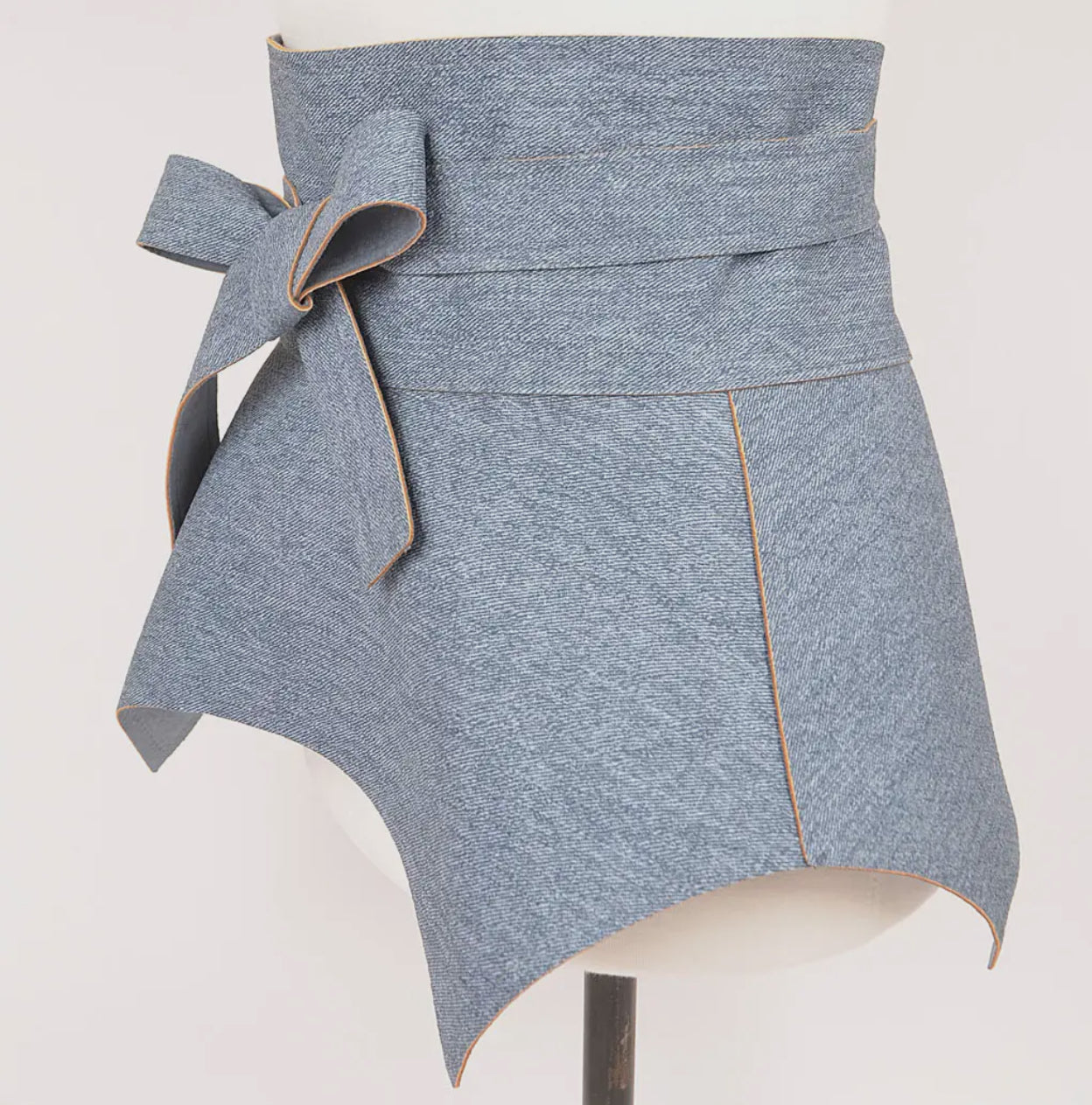 Denim Belt Skirt