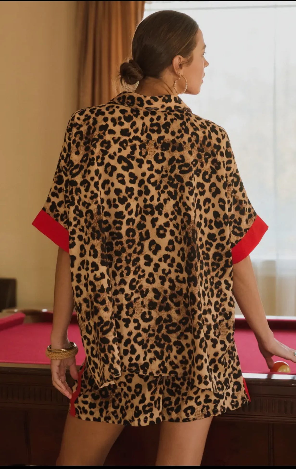 Leopard Set W/A Touch Of Red