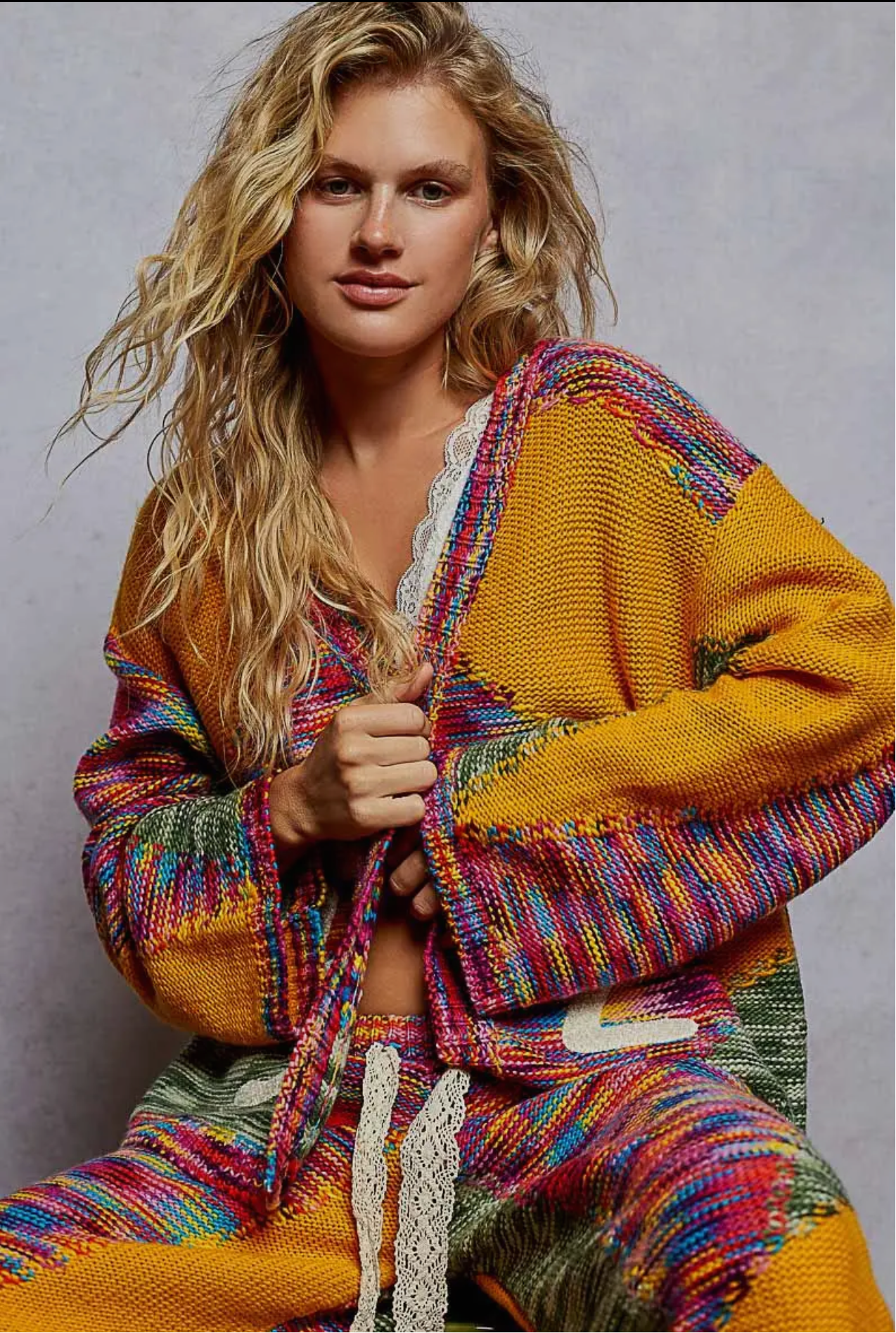 Multi Color Jogger Sweater