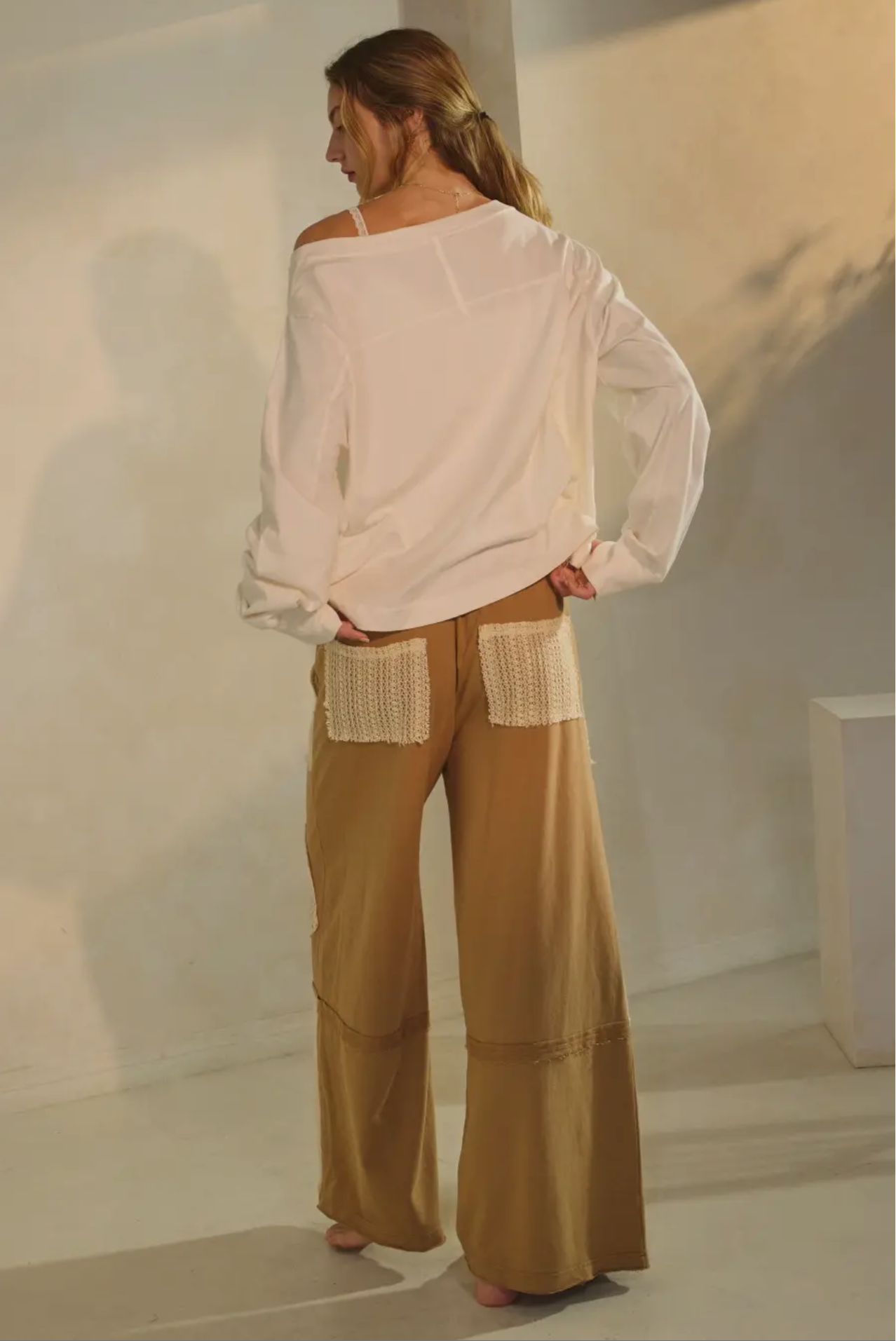 Sissy Patchwork Wide Leg Pants