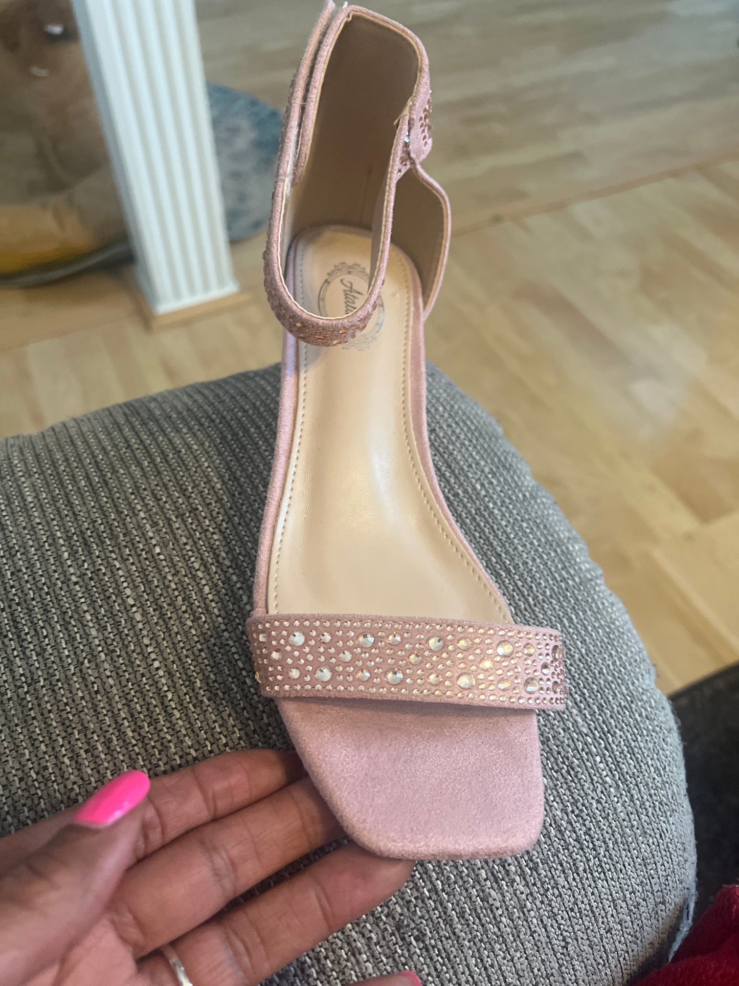 Pave Crystal Embellished  Wedges