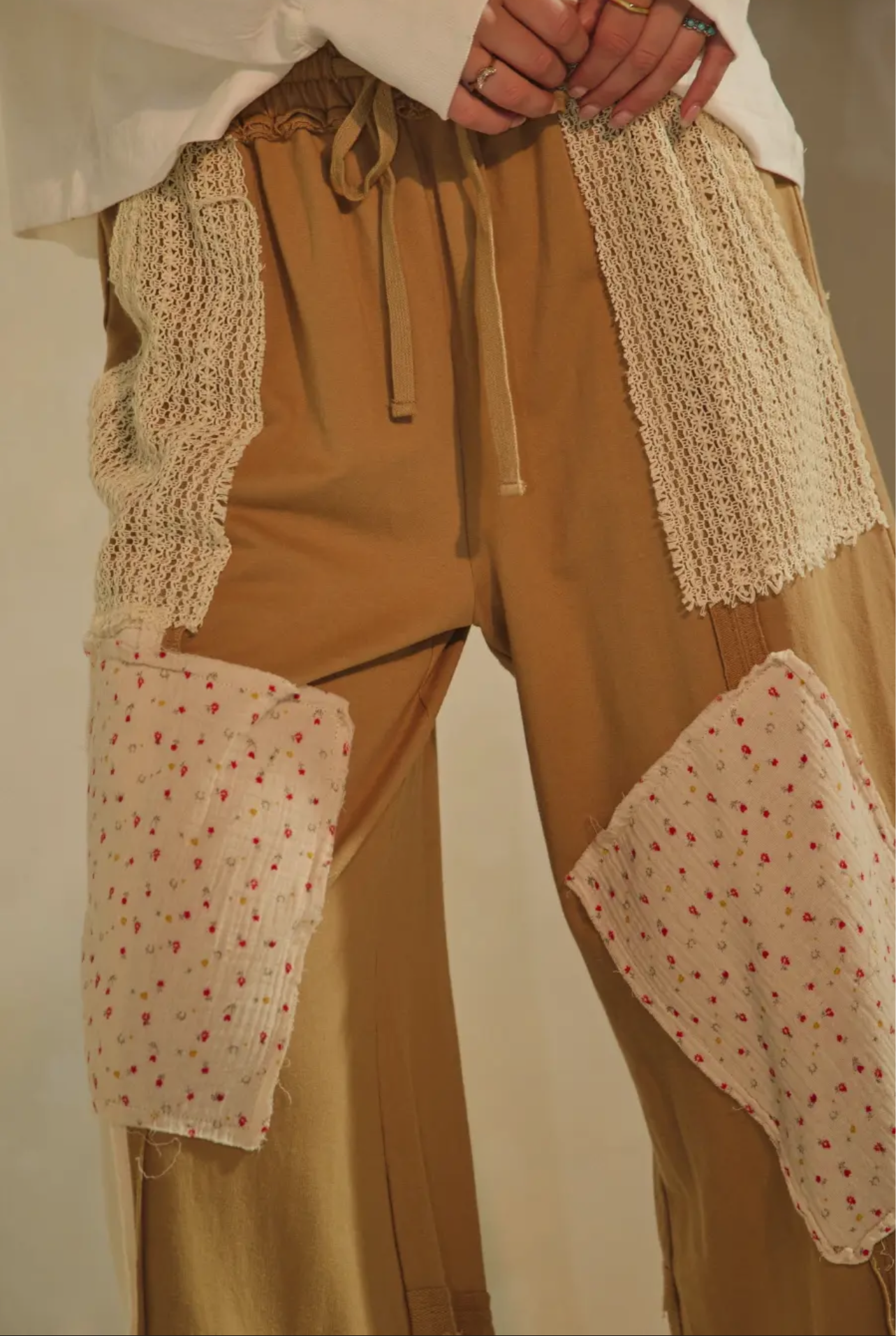 Sissy Patchwork Wide Leg Pants