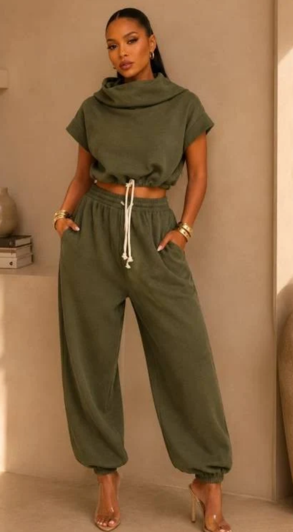Off-Duty Diva Two-Piece Jogger Set