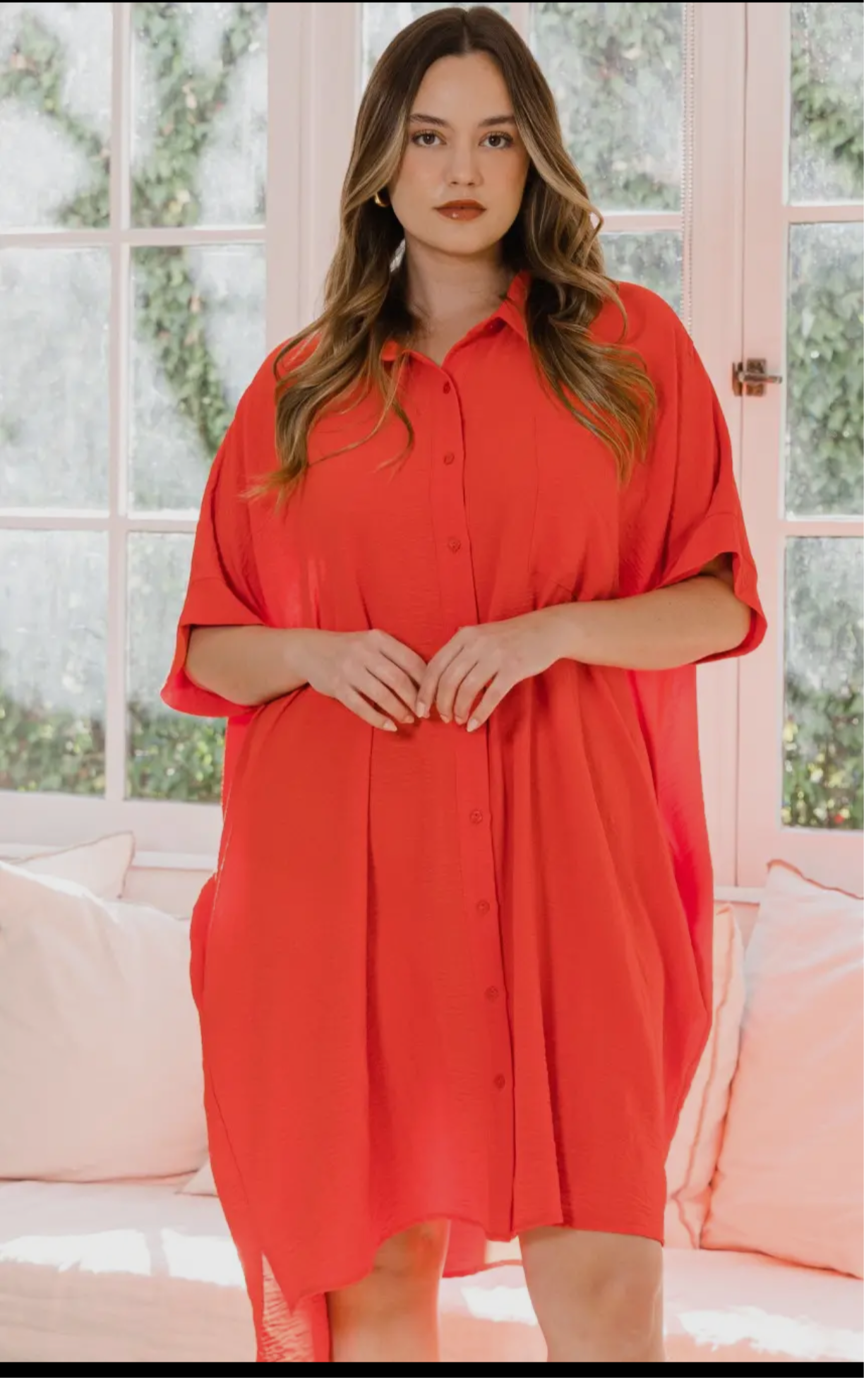 Orange Shirt/Dress