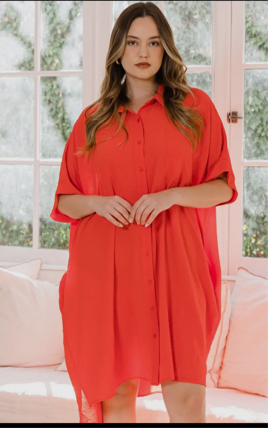 Orange Shirt/Dress