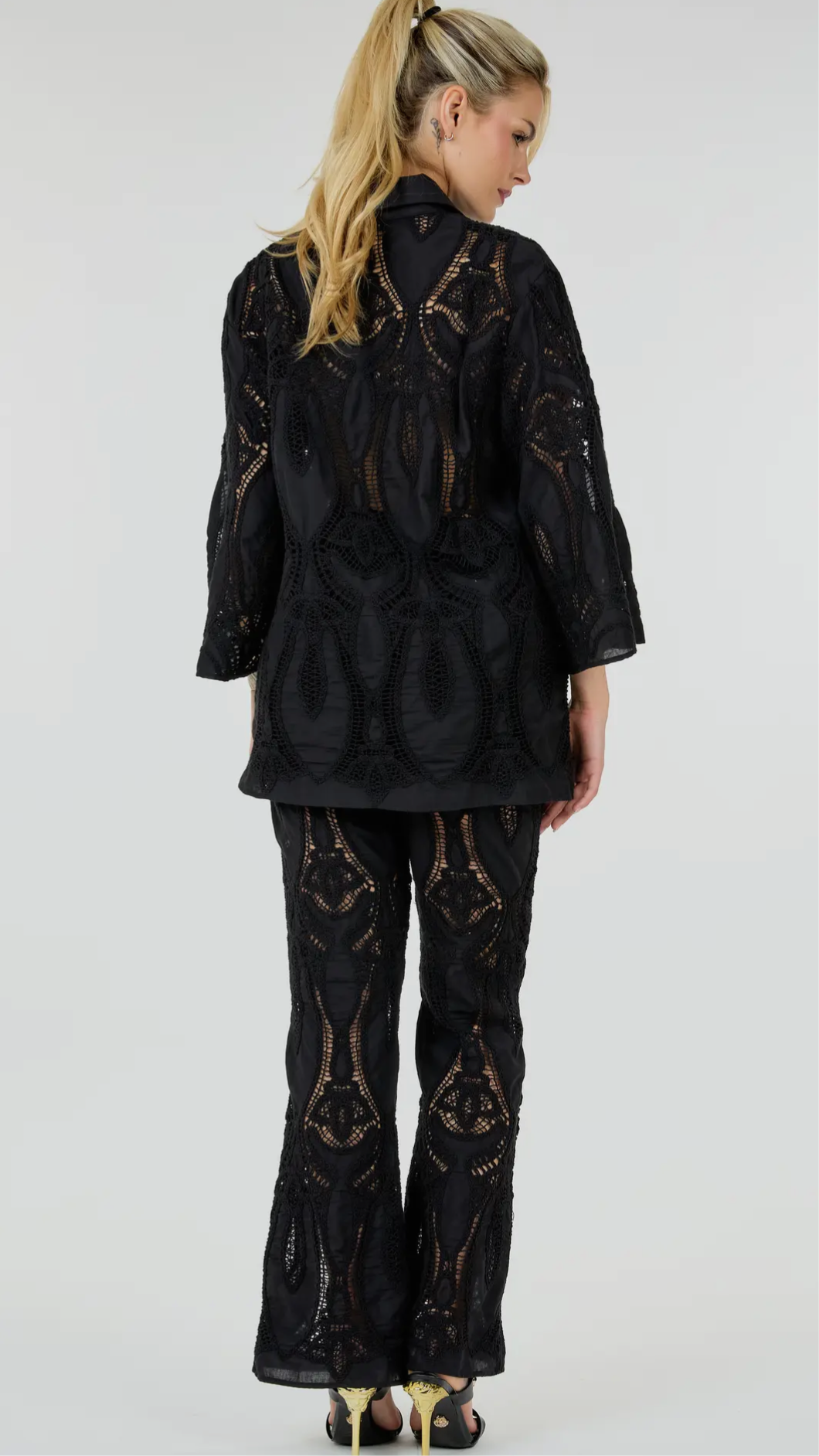 Mode Sense Lace Pant Set