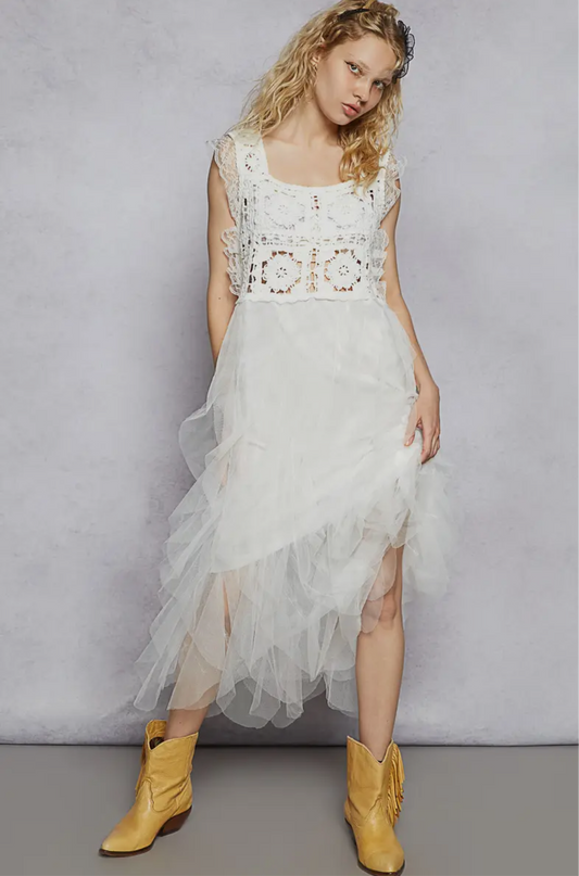 Caught In The Act Crochet Dress