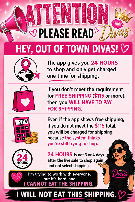 Out of Town Diva’s Please Read🧡🧡