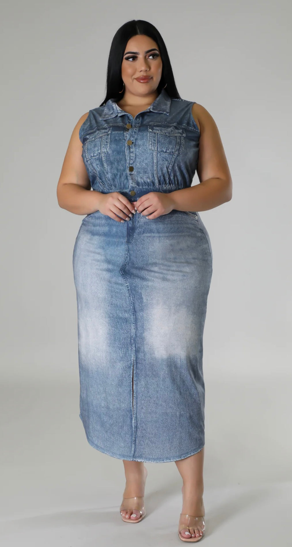 Never Stop Loving Denim Dress