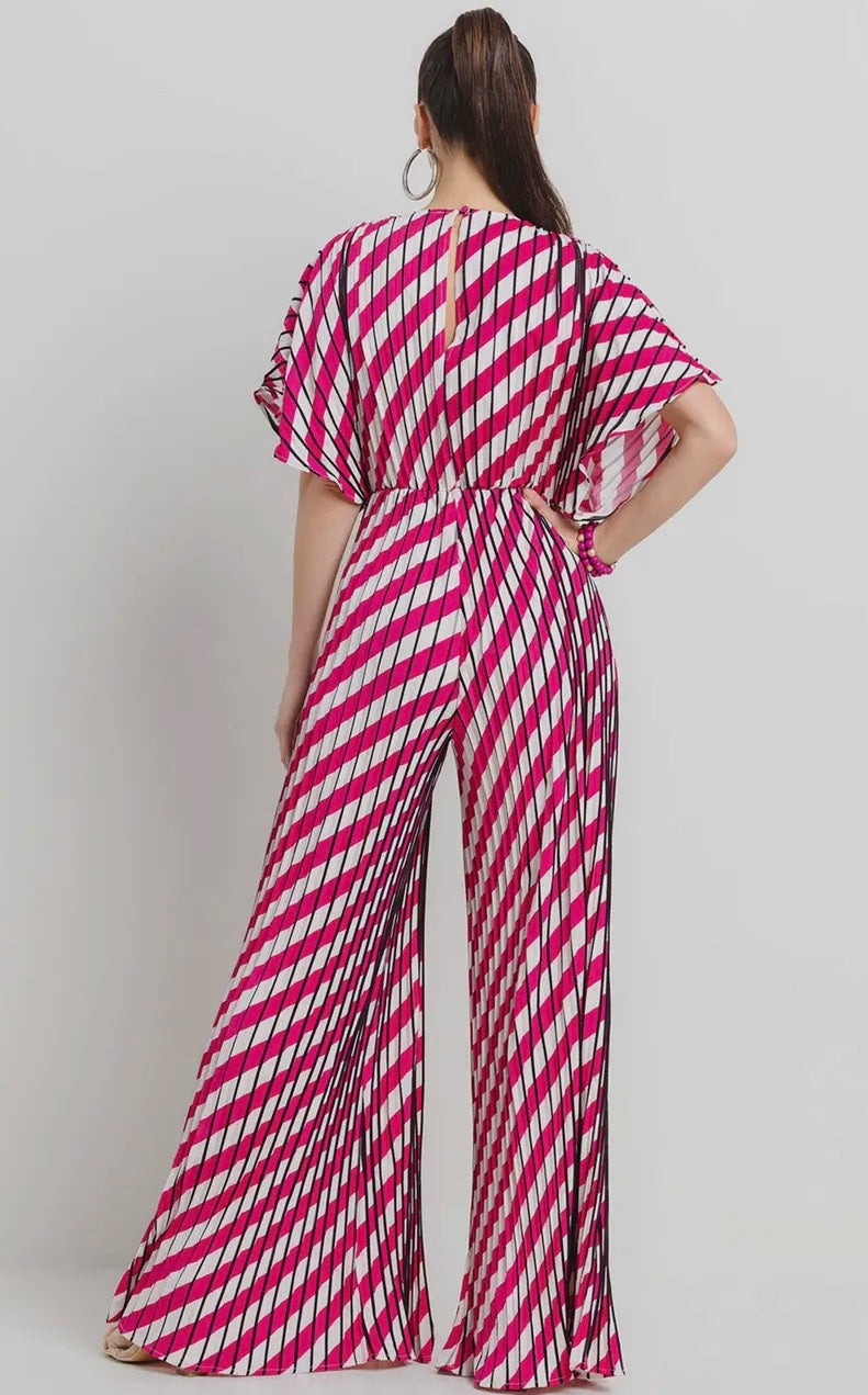 Sangria Stripe Jumpsuit