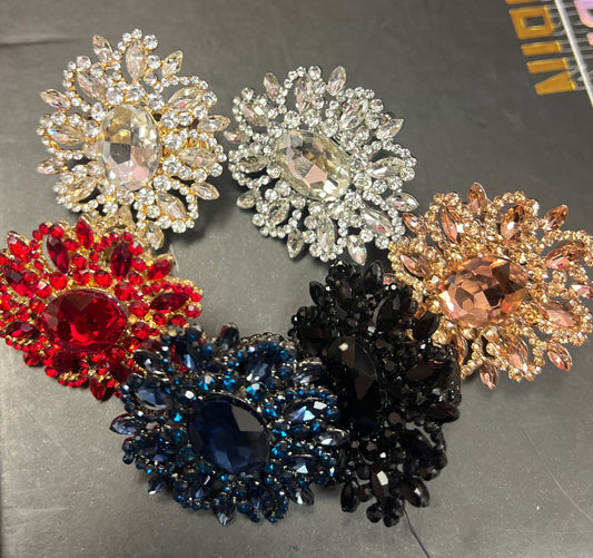 Cluster Rhinestone Stretch Ring