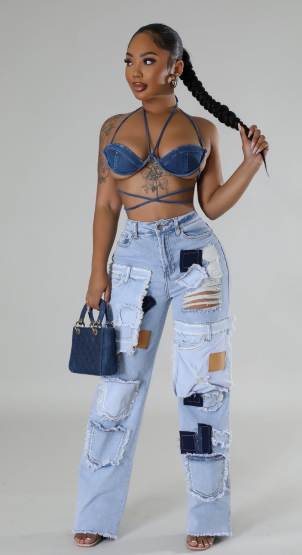 Dream Patchwork Denim Jeans