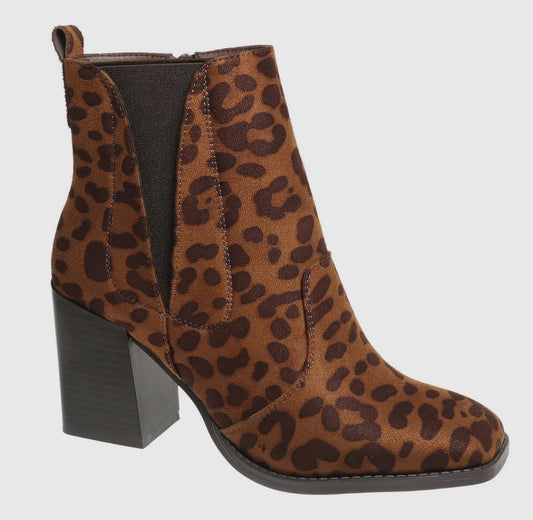 London Leopard Bootie