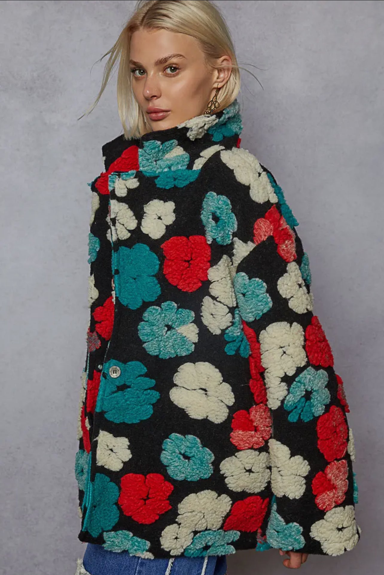 MIA FLORAL TUFTED JACKET