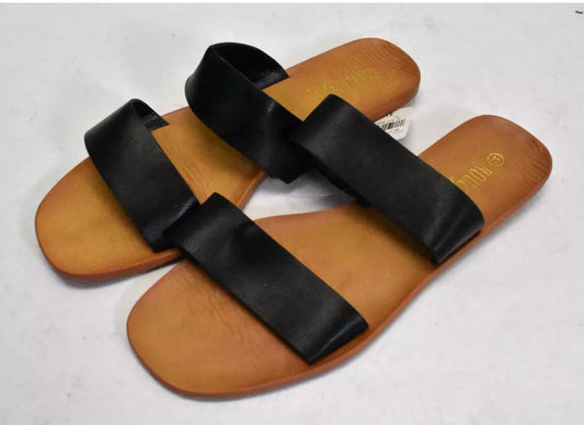 Black Flat Sandal