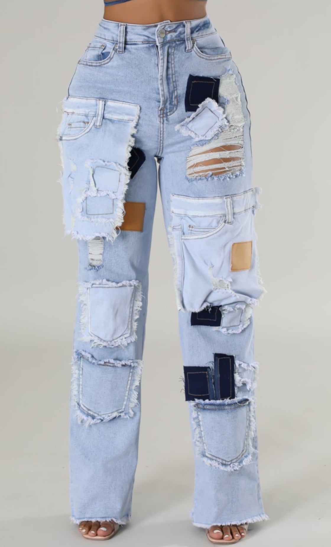 Dream Patchwork Denim Jeans
