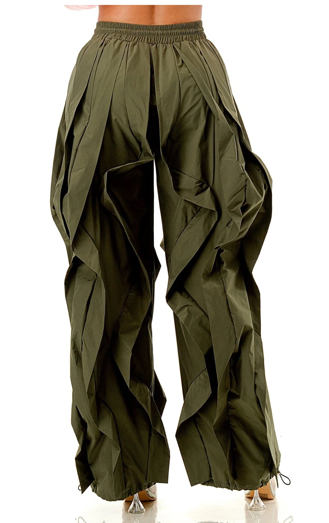 No Drama Ruffle Drawstring Jogger Pants