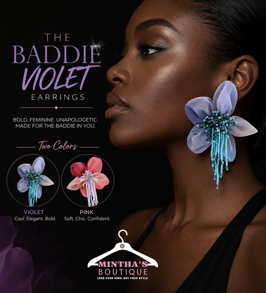 Violet Baddie Earrings
