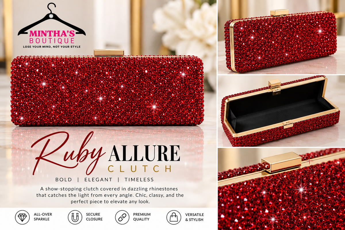 Ruby Allure Clutch