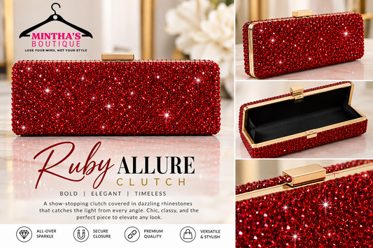 Ruby Allure Clutch
