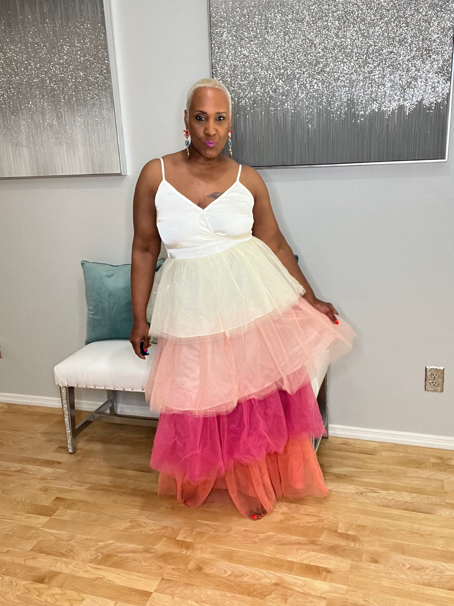 The Perfect Blend Layered Tulle Dress