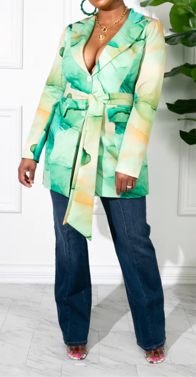 Abstract Bold Blazer