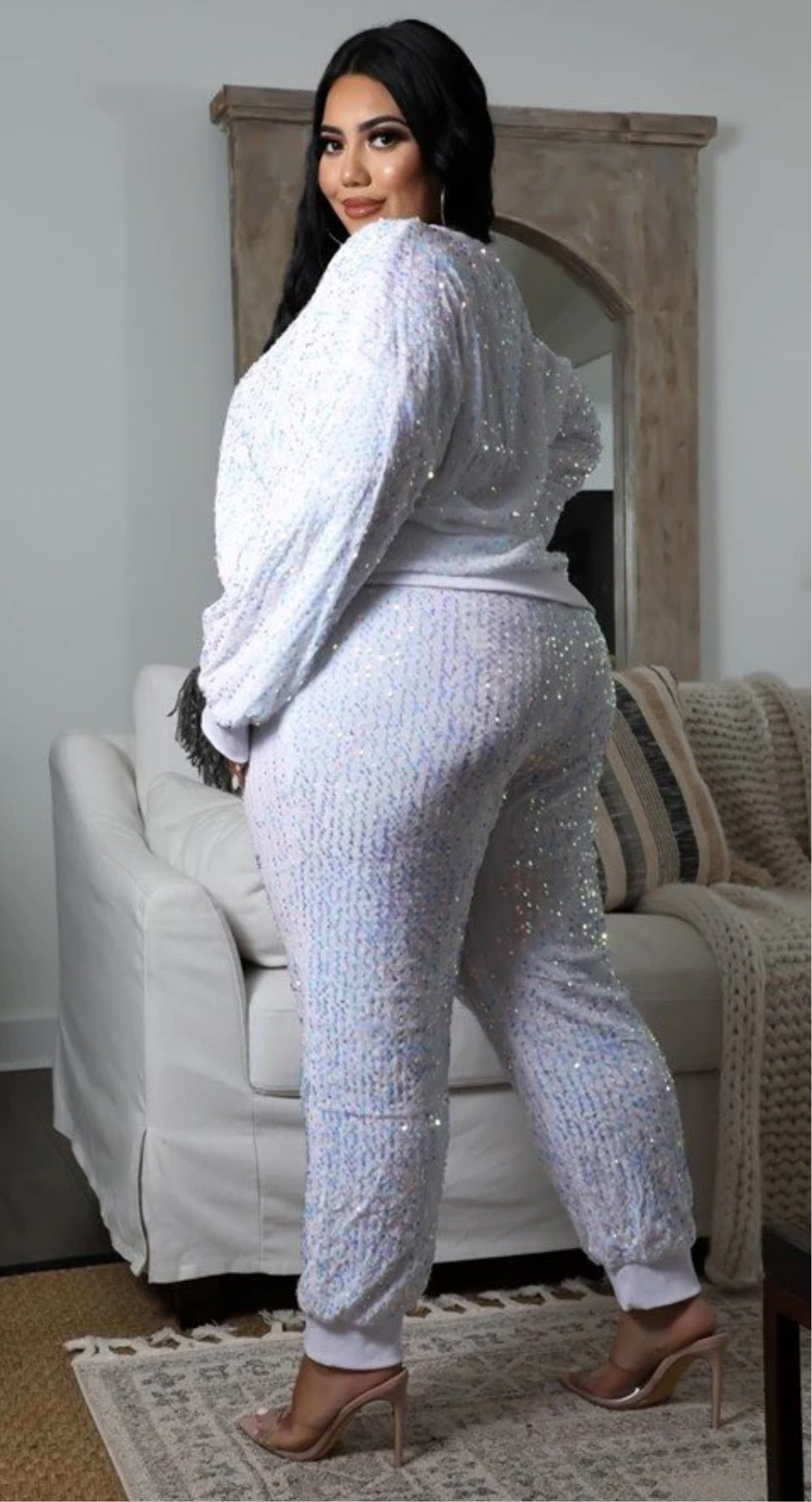 Dazzling Diva  Sequence Jogger Set _Black