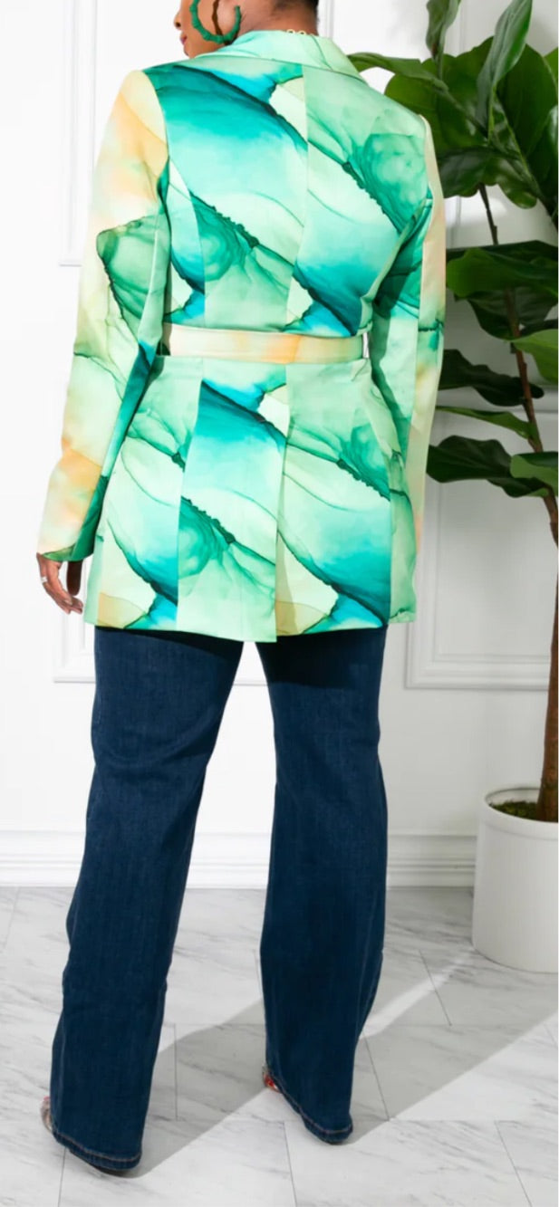 Abstract Bold Blazer