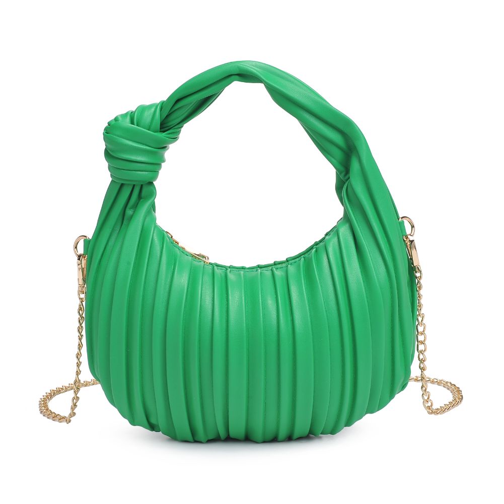 Luxor Pleated Vegan Leather Bag (Green)