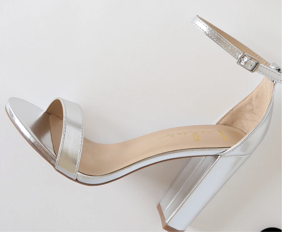Taylor Silver Strap Sandal
